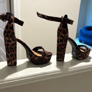 BAMBOO Brown and Black Platform Sandals